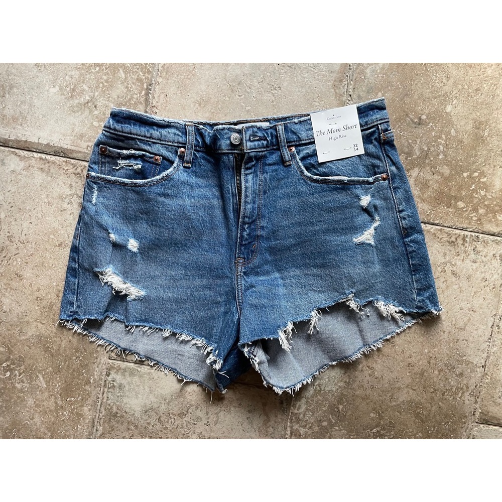 Abercrombie & Fitch Curve Love High Rise Mom Shorts